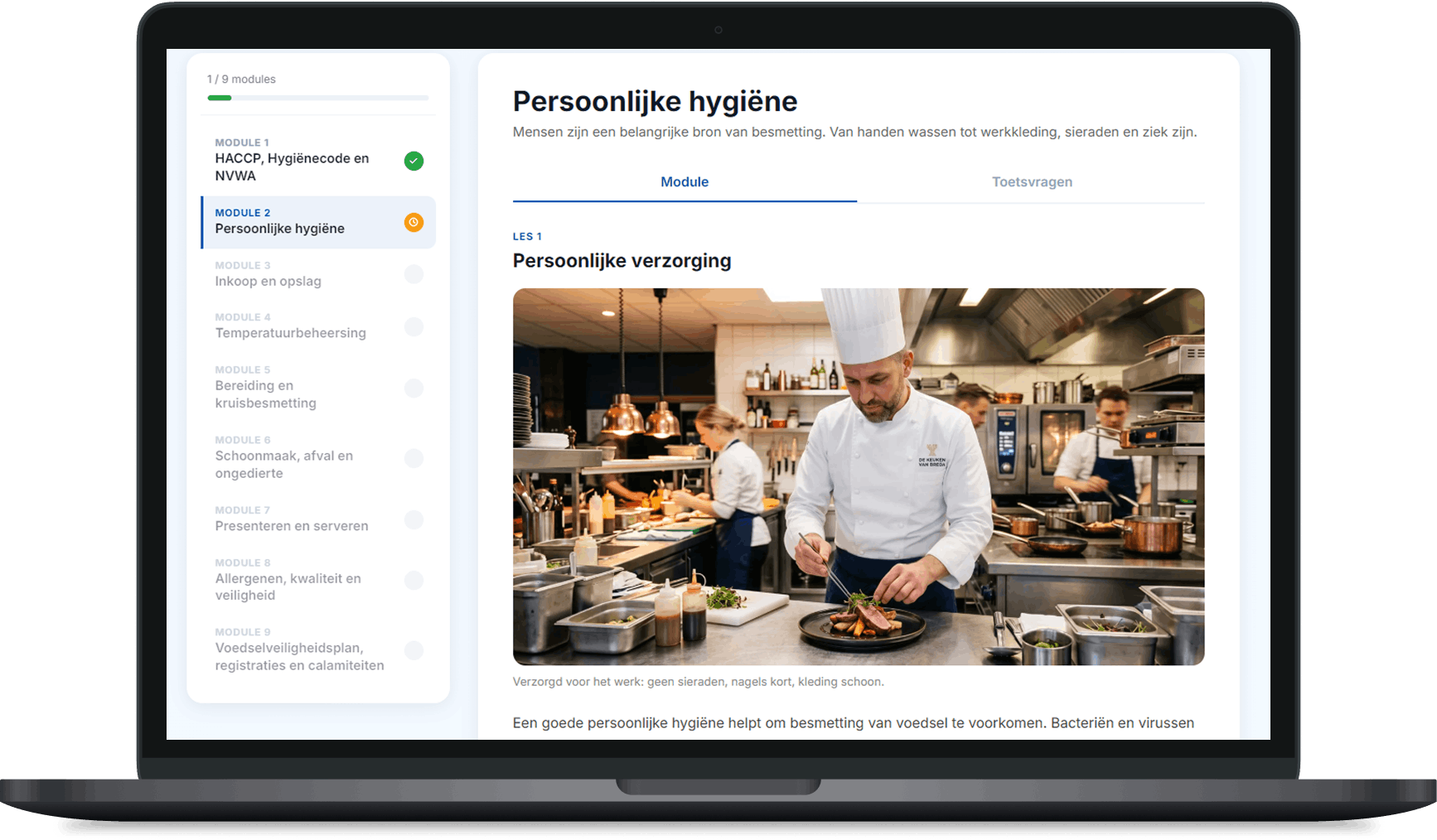Horeca Certificaat impressie
